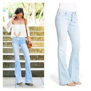 [STS Blue] Button Up Nikki Skinny Flare Jeans-Sz 3